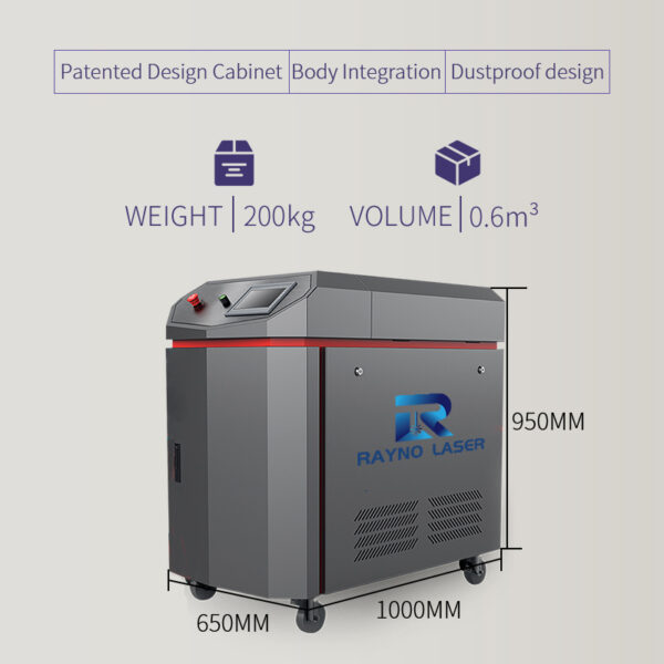 6 times laser welder 2000W dimension