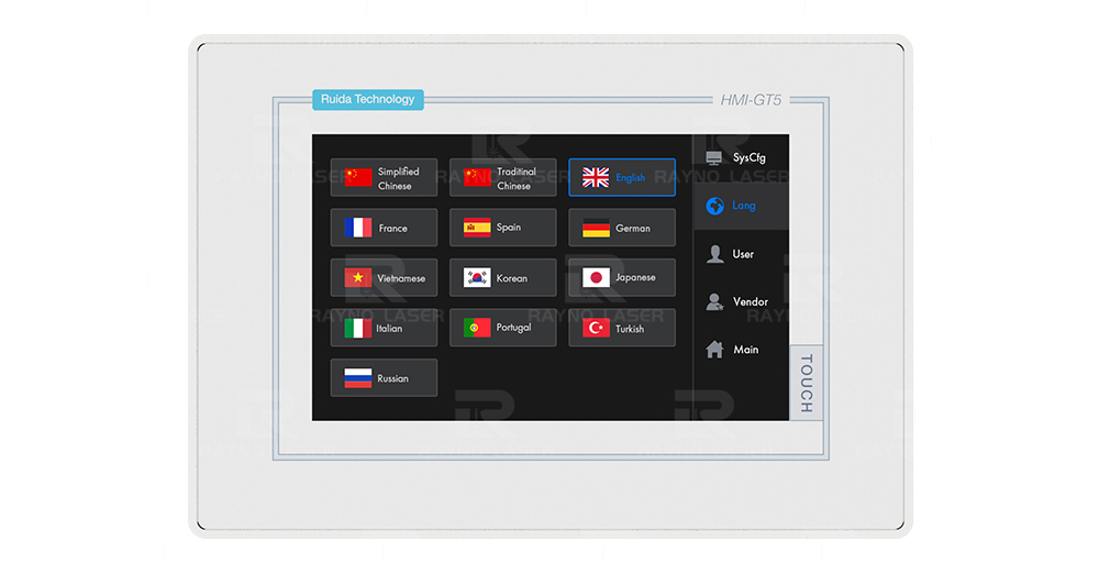 RUIDA RDC6445GT5-Details multi languages