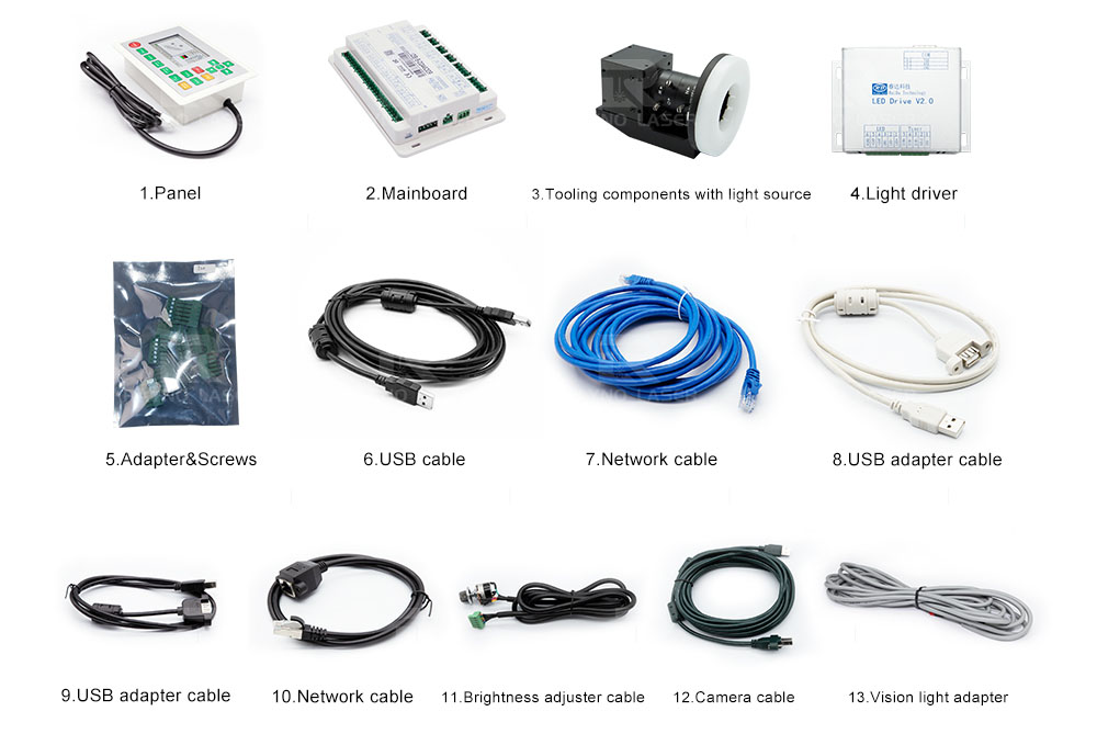 RUIDA RDV6442G-packing list