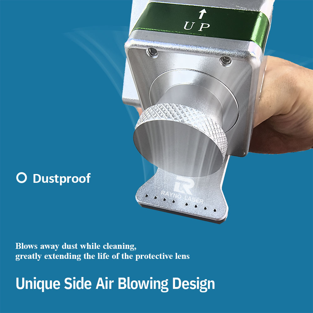 Wobbling handheld laser cleaning gun detail 2