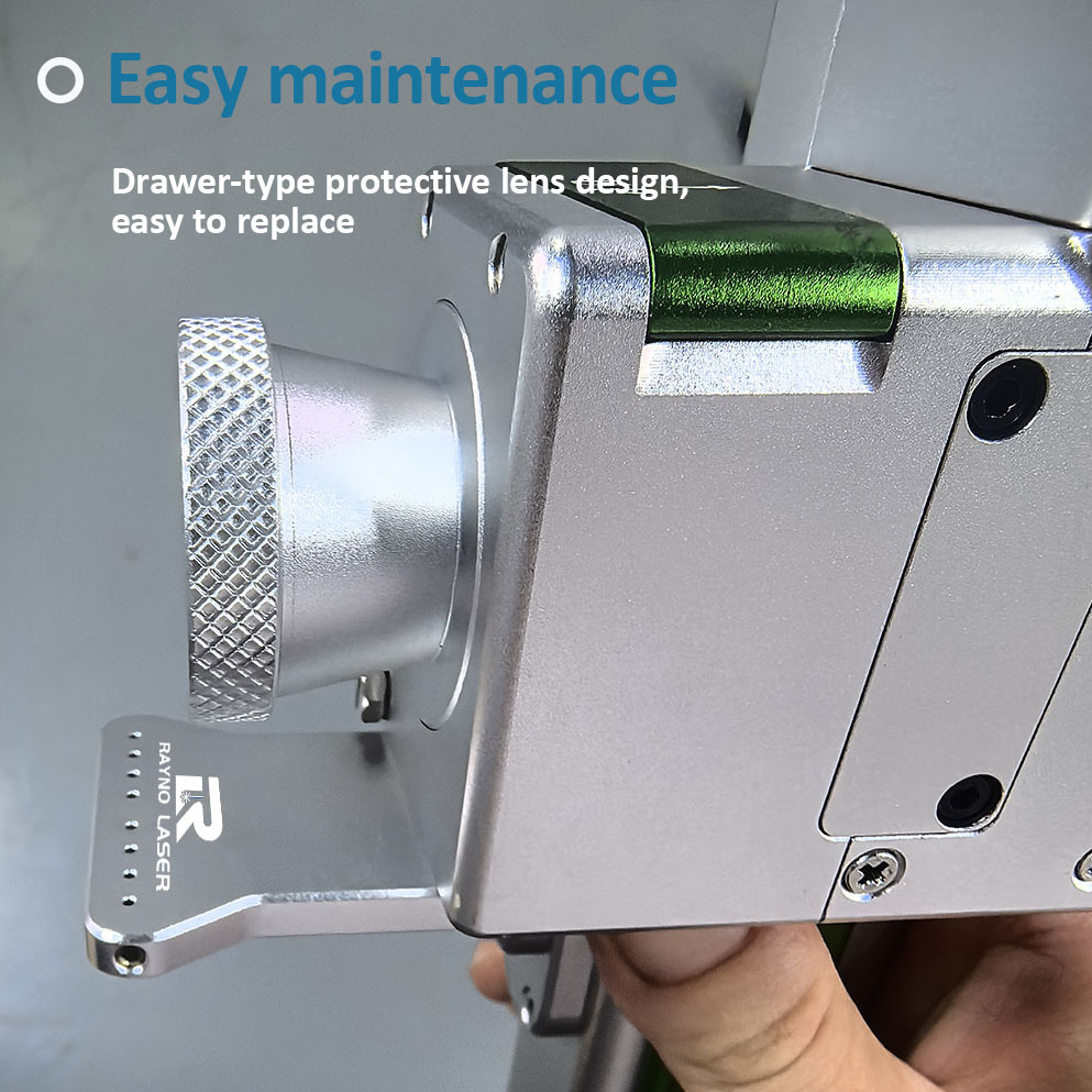 Wobbling handheld laser cleaning gun detail 1