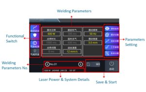 Air Cooled Laser welder Easy control system