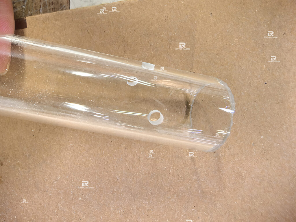 Glass tube drilling D3.5mm effect
by Nanosecond laser 