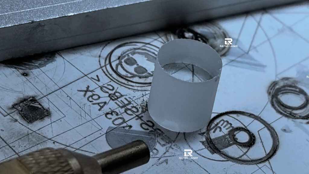 Laser glass drilling sample