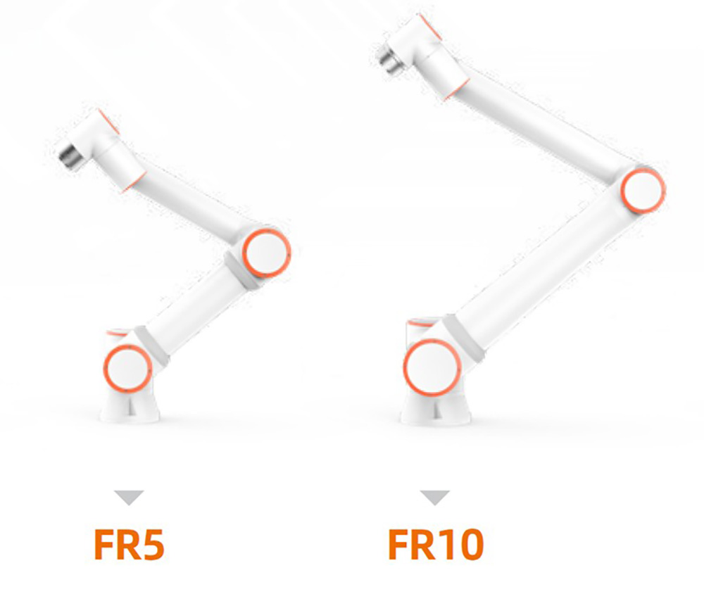 Two different robotic arms
