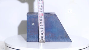 Laser cutting sample 100mm steel