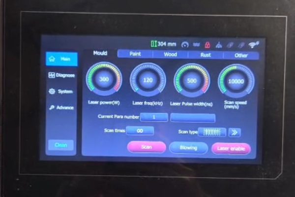 Galvo Alarm on a Laser Cleaning Machine