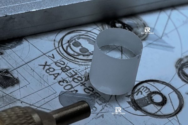 Laser glass drilling sample